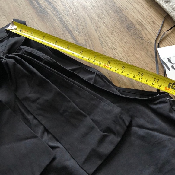 NEW!! Zara Poplin Top with Bow - Picture 9 of 11